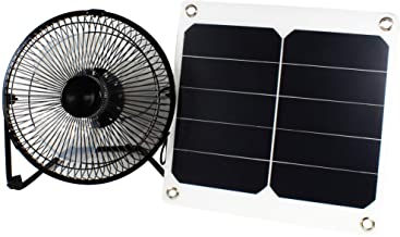 10W 5V Panel Solar Powered ventilador para Camping caravana barco perro de efecto invernadero casa pollo casa ventilador