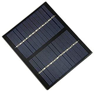 12 V 1.5 W Panel Solar Universal de Silicona Policristalina Modulo de Carga de Energia de Bateria DIY Tamano Pequeno Celda Solar - Negro - Negro