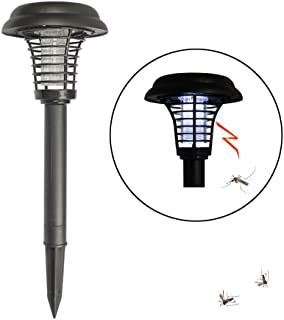 2 Pack Lampara Mata Insectos Energia Solar Antimosquitos para Exterior Con Luz Blanca para Iluminar el Jardin y la Luz UV para Matar Insectos Modos Dual de NORDSD