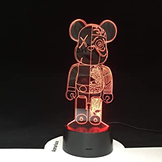 3D Cute Cartoon LED Night Light Bombilla Decoracion Luces Kid Gift Atmosfera Touch Mood Lampara de mesa Lava 3