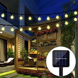 BAOANT 30 LED 6M Cadena Solar de Luces- IP65 Impermeable 2 Modos Luces Decorativas- Guirnaldas Luminosas para Exterior-Interior- Jardines- Casas- Boda- Fiesta de Navidad (Amarillo)