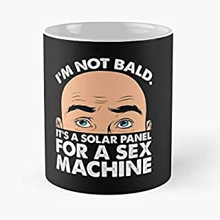 Bald Mens Premium T Shirt Sex Solar Panel Love Machine - Best Gift Coffee Mugs 11 Oz