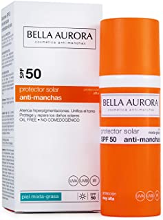 Bella Aurora Gel-Crema Solar Anti-Manchas Para Piel Mixta-Grasa SPF 50 - 50 ml