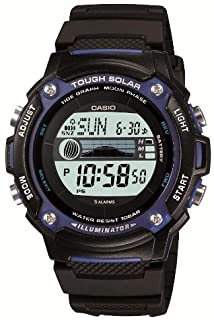 Casio W-S210H-1AJF - Reloj (Reloj de Pulsera- Resina- Negro- Azul- Resina- Negro- Resina)