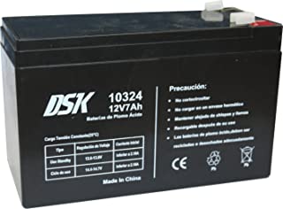 DSK 10324 - Batería plomo acido 12V 7 Ah- Negro