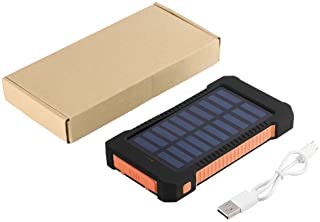 FDBF 300000mAh Dual USB Port Waterproof Solar Power Bank External Battery Charger