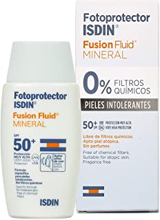 Fotoprotector ISDIN Fusion Fluid MINERAL SPF 50+ - Protector solar facial - 0- filtros químicos - 50ml