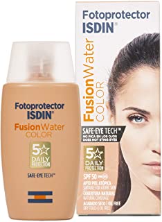 Fotoprotector ISDIN Fusion Water Color SPF 50 - Protector solar facial uso diario - Textura ultraligera- 50ml