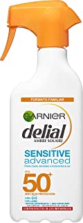 Garnier Delial Spray Sensitive Advanced Adultos crema solar para pieles claras- sensibles e intolerantes al sol  IP50+  300 ml