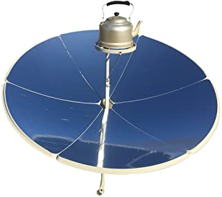 HUKOER Cocina Solar parabólica Portátil con Mayor eficiencia Estufa Solar Horno Solar Parrilla para Familiar (Diámetro de 1-5 m 1800 W)