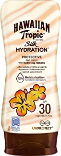 Hawaiian Tropic Silk Hydration Protective - Loción Solar Protectora con índice SPF 30 con cintas de seda hidratantes y resistente al agua- formato 180 ml