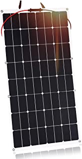 Kingsolar 100W Durable ETFE Semi Flexible Panel Solar Cargador de batería para automóvil- barco- caravana- etc.