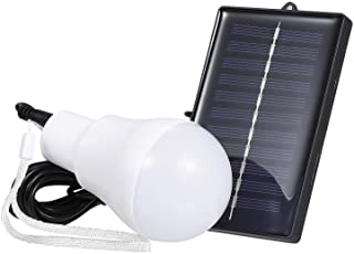 Lixada LED Bombilla por Energía Solar Lámpara de Trabajo Nocturna Colgante Portátil Luces Recargables para el Hogar Senderismo Tienda de Campaña Lectura Camping