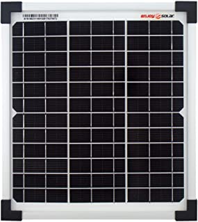 Módulo de panel solar monocristalino de enjoysolar®- 10 vatios- 12 V- ideal para el jardín o la caravana