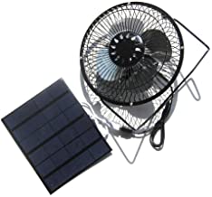 Nuzamas - Ventilador solar de 3-5 W 6 V para camping- caravana- yate- invernadero- casa de perro- pollo- casa ventilador
