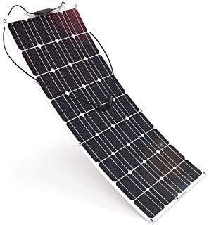 Panel Solar Flexible EFTE 100w Monocrystalline 12v 100w Flex Solar Panel Ideal para Autocaravana-Caravana y Barco Panel Solar Flex