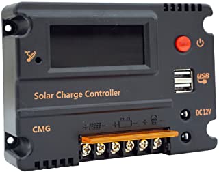 Panel controlador de carga solar y regulador de batería Eco-Worthy- 12-V-24-V- automático
