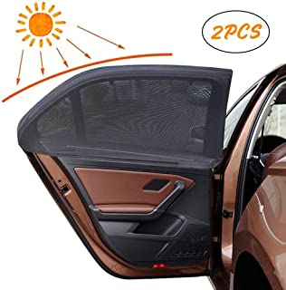 Parasol para coche- Korostro 2 Pack Visera para Ventana lateral de coche Resistencia a los rayos UV y la Reflexión de Luz de Sol Para Bebés- Niños y Mascotas