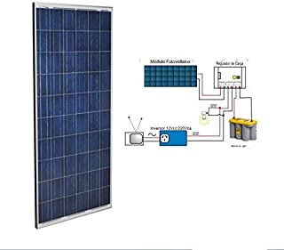 Placa Solar 270w Panel Solar Fotovoltaico 24v 12v con Cables y Conector MC4