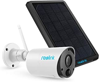 Reolink Cámara IP Argus Eco de para Exteriores 100- Libre de Cables 1080p HD Batería Recargable-Panel Solar de Seguridad WiFi con 2 vías de Audio para Hogar Seguridad (Panel Solar Incluido)