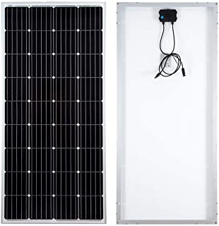 SARONIC Módulo Fotovoltaico Mono Panel Solar de 160W y 12V para Cargar una Batería de 12V en una Autocaravana- Caravana- Bote o Yate o Fuera de la Red