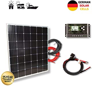 VIASOLAR Kit 200W Pro 12V Panel Solar monocristalino células alemanas