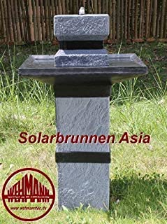 Wehmann Fuente Solar Asia Fuente Solar Salto Zengarten Pozo Completo para Jardín y Terraza Día y Noche !!!