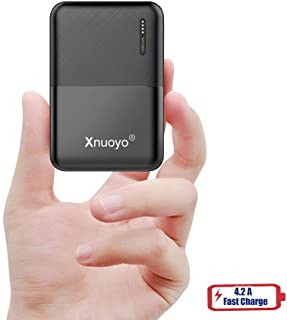Xnuoyo 10000mAh Mini Power Bank Cargador Portátil Batería Externa Compacta Powerbank de Alta Capacidad con Indicadores LED Entrada & Salida Doble Compatibles con la Mayoría de los Smart Phones