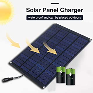Ablerfly 18v 20W Cargador Bateria Mantenedor Panel Solar- Cargador de Panel Solar policristalino portatil- Ultra Ligero para RV- automovil- Barco- Cabina- Tienda de campana feasible
