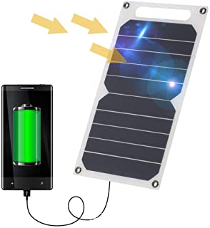 A&Dan Cargador De Energia Solar De Panel Solar Ultra Delgado Y Ultraligero De Silicio Monocristalino 10W 5V para Smart