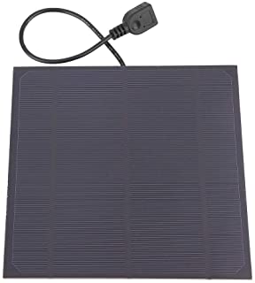 Alomejor Cargador Solar del Panel del silicio de 4.5W 6V Cargador Solar portatil del Viaje con el Puerto de Salida del USB para el pequeno Sistema electrico Solar