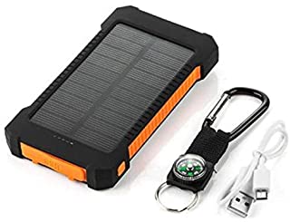 ArgoBa Banco de energia Solar de Gran Capacidad Cargador de bateria Solar portatil con Doble USB Cargador Universal para telefono movil