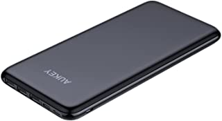 AUKEY USB C Bateria Externa 20000mAh- Powerbank Fino con 4 Salida y 3 Entrada- Bateria Portatil para Movil- Nintendo Switch- iPhone- Samsung- iPad