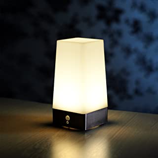 Auraglow Luz Nocturna Inalambrica con Sensor PIR de Movimiento para Lampara de Mesa LED Super Brillante- alimentada por Bateria