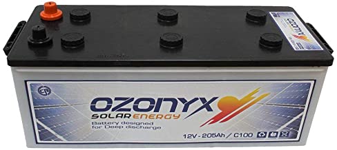 Bateria Solar 250Ah 12v Ozonyx Baterias para una descarga profunda utilizo para instalacion solar