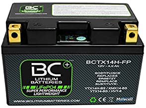 BC Lithium Batteries BCTX14H-FP Bateria Moto de Litio LiFePO4