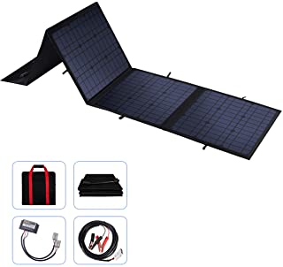 Betop-camp Panel Solar Plegable Portatil de 100W 12V con Controlador de Carga Solar de 10A Para Camping- Caravanas- Reuniones Familiares de Automoviles- Ferias- Sistemas de Oficina Movil de 12 V