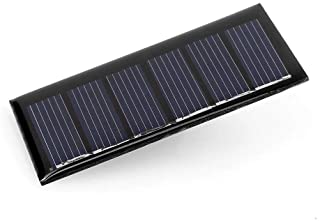 Bolange 3V 0.24W Panel Solar 3V 0.24W Mini Panel Solar DIY Nueva Herramienta de Aprendizaje de Carga de energia monocristalina 80MA