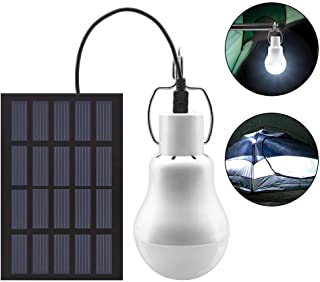 Bombilla de LED Solar Portatil - GreeSuit Lampara solares ampoule alimentee par energie projecteur lampe a portative avec panneau solaire pour randonnee exterieure camping tente eclairage de peche