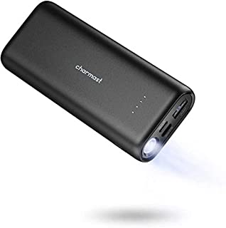 Charmast Powerbank 10000mAh Mini Bateria Externa LED Linterna-Power Bank Cargador portatil movil Micro USB Tipo C para iPhone X-XS - 8-7-6- Samsung Galaxy- Huawei- iPad- Nintendo Switch