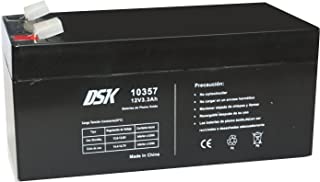DSK 10357 - Bateria Plomo Acido 12V 3-3 Ah- Negro