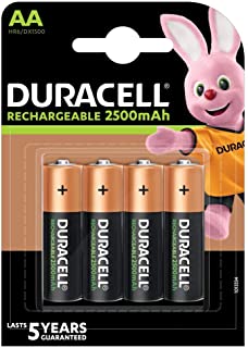 Duracell - Ultra Pilas Recargables AA 2500 Mah- Paquete de 4