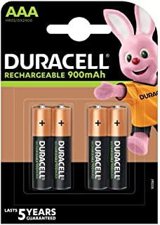 Duracell - Ultra Pilas Recargables AAA 900 Mah- Paquete de 4