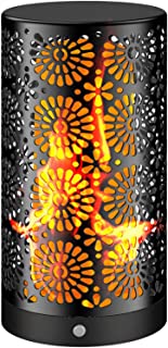 Efecto de llama Luz LED con sensor de gravedad y luces parpadeantes magneticas Decoracion con bombilla de baile impermeable IP65 para bar Hotel- lampara de noche para ninos 【Recargable】 (1 paquete)