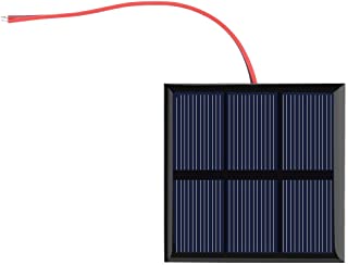 El Panel Solar de 0.7W 1.5V- Mini Cargador Solar Portatil del Modulo de Poder de La Celula DIY para La Bateria 1.2V con El Alambre- 2.76x2.76Inch