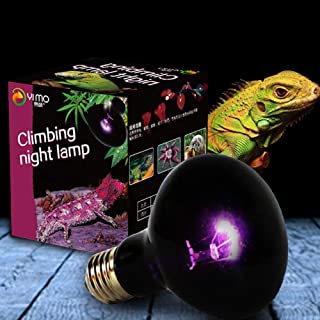 Elegante lampara de calefaccion Nocturna UVA para Reptiles- luz de Luna de imitacion- lampara de iluminacion para Dormir Nocturno- para Mascotas Reptiles de Serpiente- Lagarto- 220 V- E27
