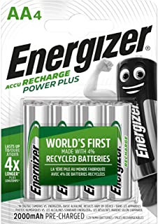 Energizer Power Plus AA - Pilas recargables- color plateado