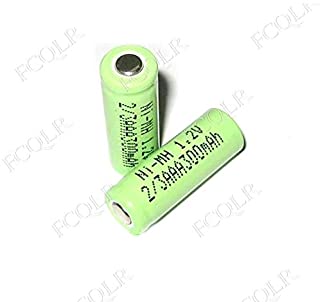 FCQLR Compatible para 3PCS 1.2V 2-3AAA ni-mh Rechargeable bateria 400mah 2-3 AAA nimh Cell with NO Welding tabs para LED Solar Light