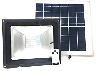 Foco con ledes SMD de 100 W- modelo JF-8800- con panel solar con sensor crepuscular y mando a distancia