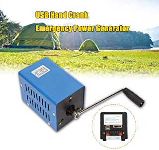 Generador Electrico Manivela-Generador Electrico de Alta Potencia Maxima 20W Bajo Nivel de Ruido en Operaciones de Campo- Excursiones- Operaciones de Rescate
